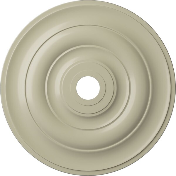 Ekena Millwork Jefferson Ceiling Medallion (Fits Canopies up to 5"), 26 1/2"OD x 3 5/8"ID x 1 1/2"P, Clear Yellow CM26JECYF - main